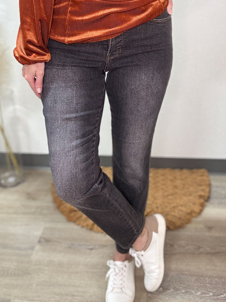 Judy Blue Dark Grey Slim Fit Mid-rise Jeans