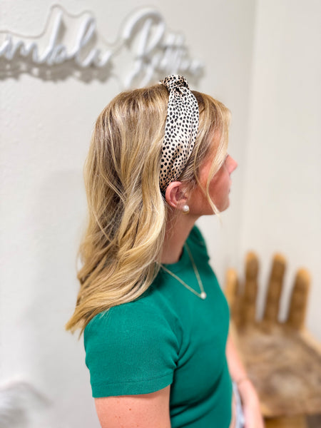 Leopard Print Knotted Headband