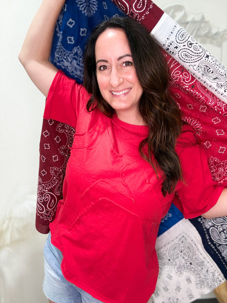 Star Patchwork Top