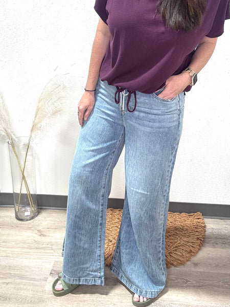 JB Light Wash Featherweight Denim W/ Drawstring