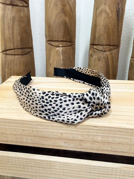 Leopard Print Knotted Headband