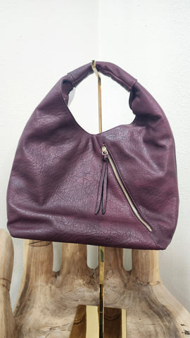 Plum Leather Purse
