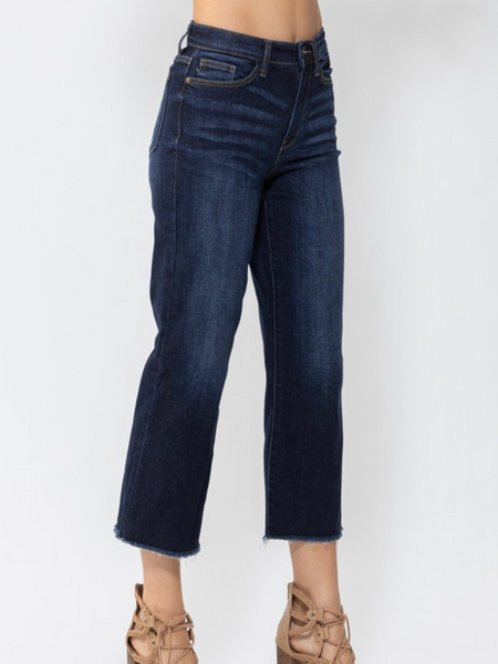 Judy Blue Crop Wide Leg Jeans