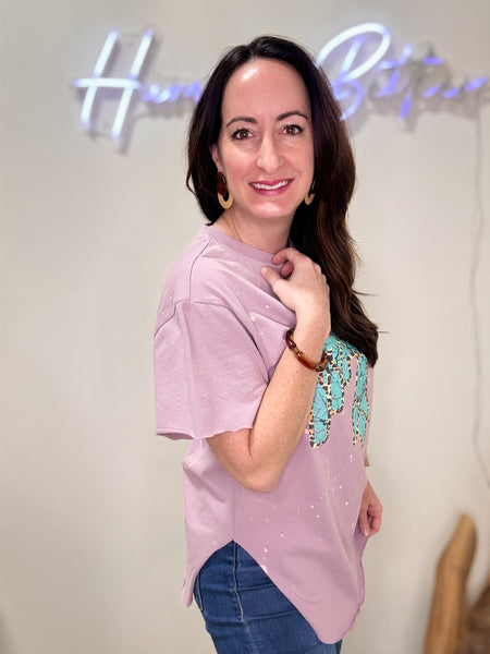 Turquoise Thunderbird Tee