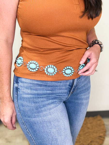 Turquoise Silver Belt
