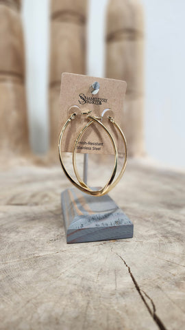 Minimalist Gold Hoop Earrings