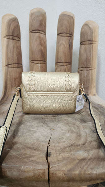 Gold Crossbody with Braided Detailing