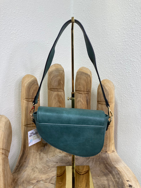 Muted Green Saddle Bag