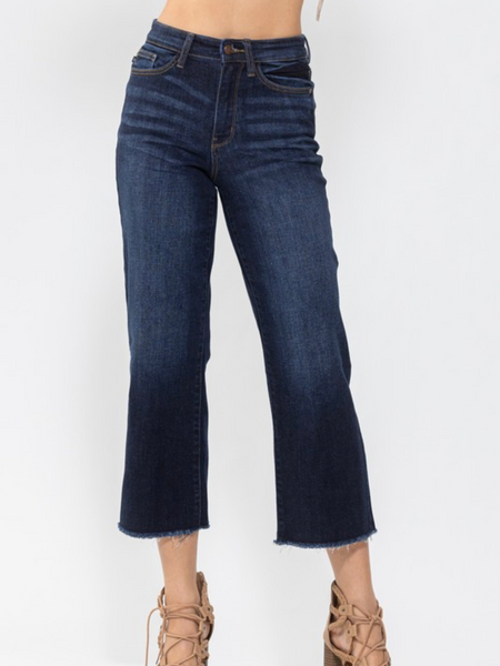 Judy Blue Crop Wide Leg Jeans