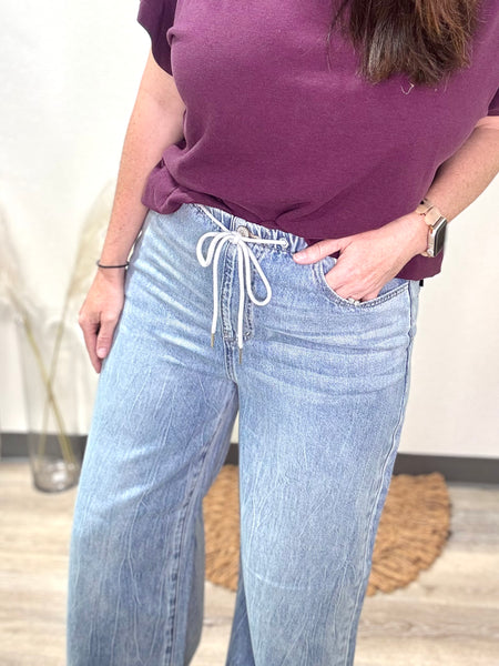 JB Light Wash Featherweight Denim W/ Drawstring