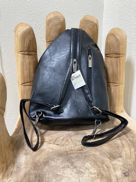 Black Sling Backpack
