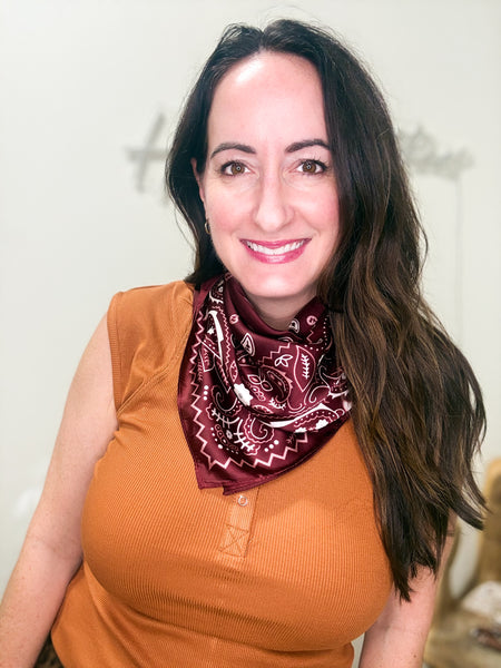Satin scarf