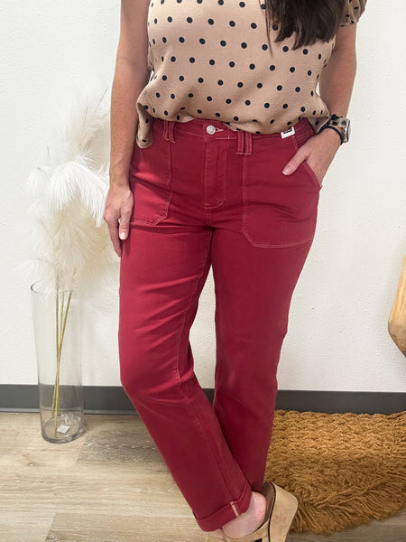 JB Haute Red Aurora Weekender Denim