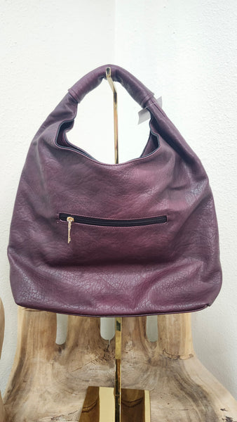 Plum Leather Purse