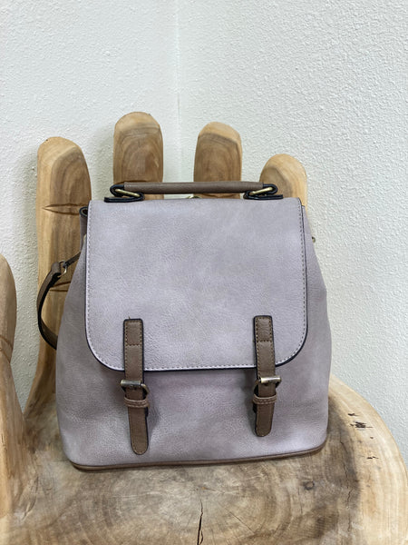 Taupe Versatile Strap Backpack