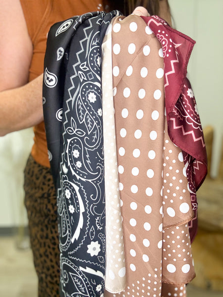 Satin scarf
