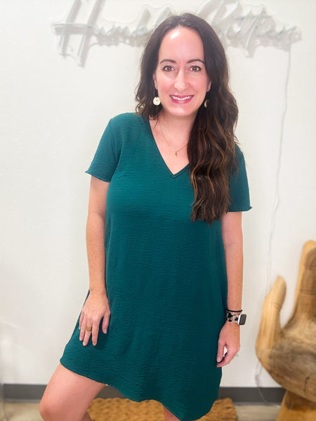 Spruce Airflow V-Neck Shift Dress