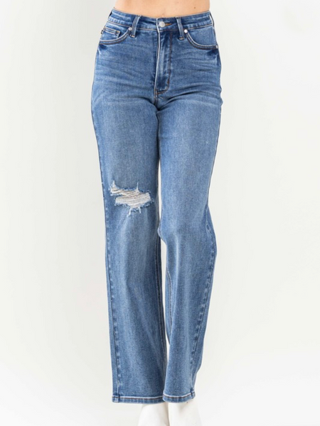 Judy Blue Tummy Control 90s Straight Jeans