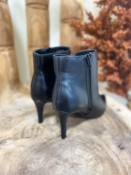 Black Pointed Toe Bootie