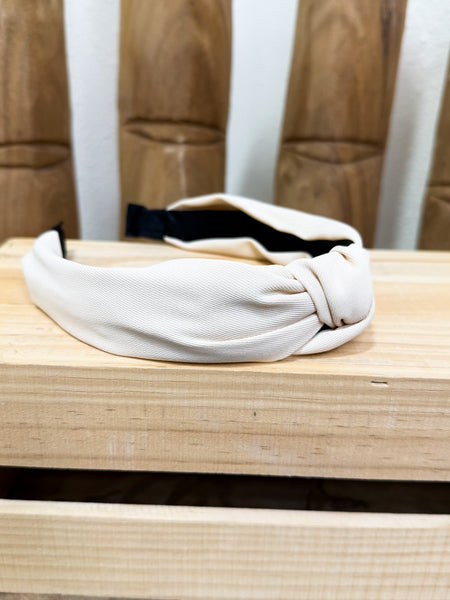 Ivory Knotted Headband