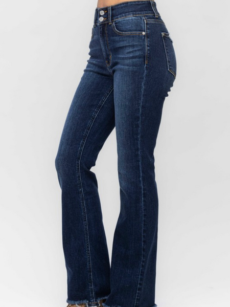 Judy Blue Frayed Bootcut Jeans