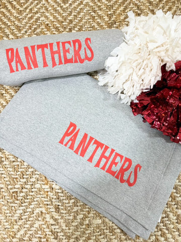 Grey Panthers Jersey Blanket