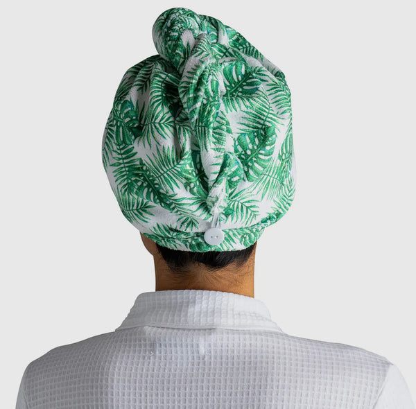 Microfiber Turbo Towel With Button Closure