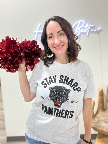 Stay Sharp Panthers Tee