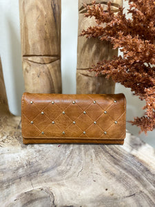 Brown Studded Wallet