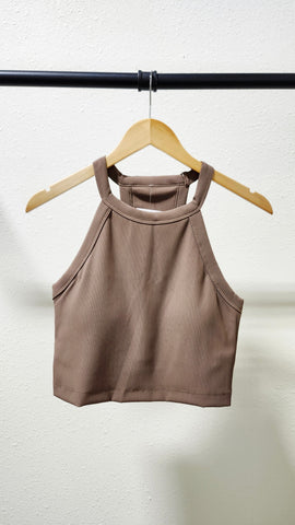 Cappuccino Cropped Tank