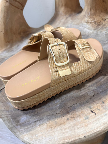 Buckle Strap Platform Sandal