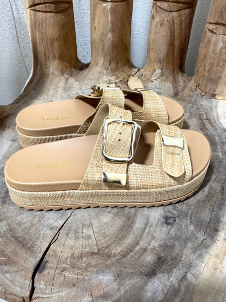 Buckle Strap Platform Sandal