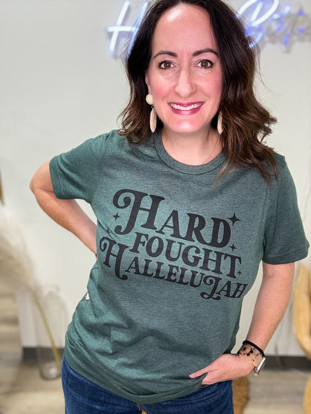 Heather Green “Hard Fought Hallelujah” Tee