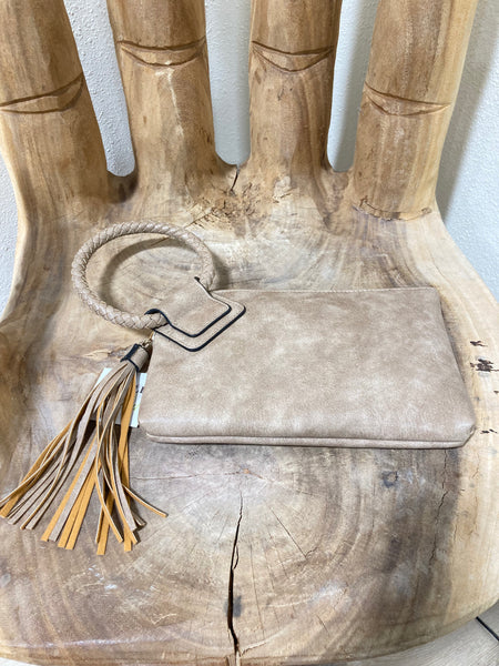 Stone Braided Wristlet