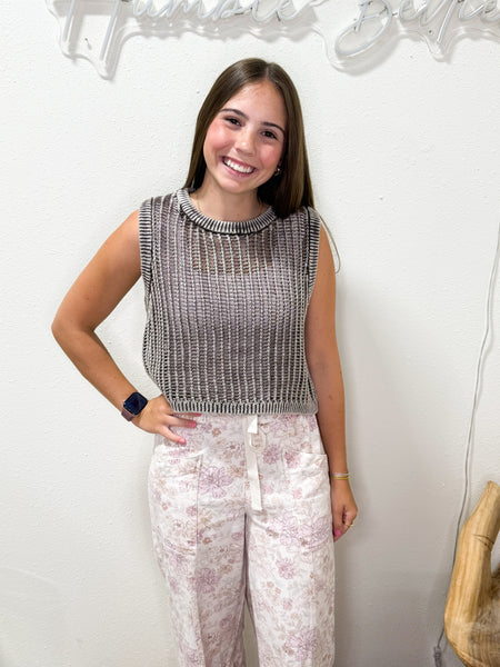 Mocha Knit Vest