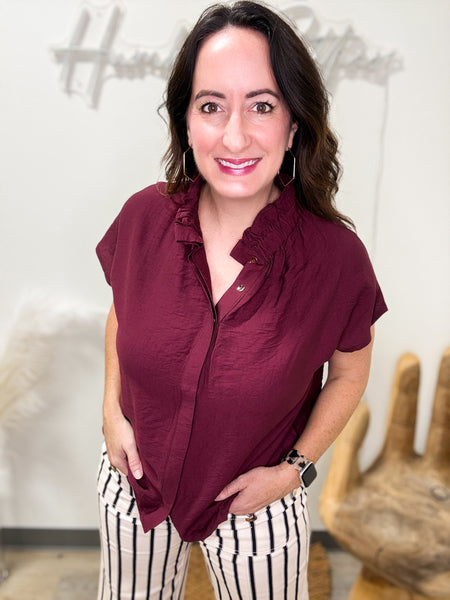 Wine Blouse