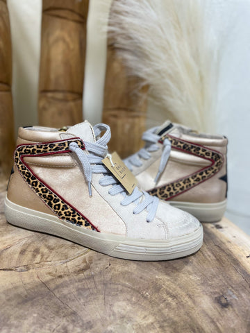 Shu Shop Metallic Leopard Hi-Top Sneaker