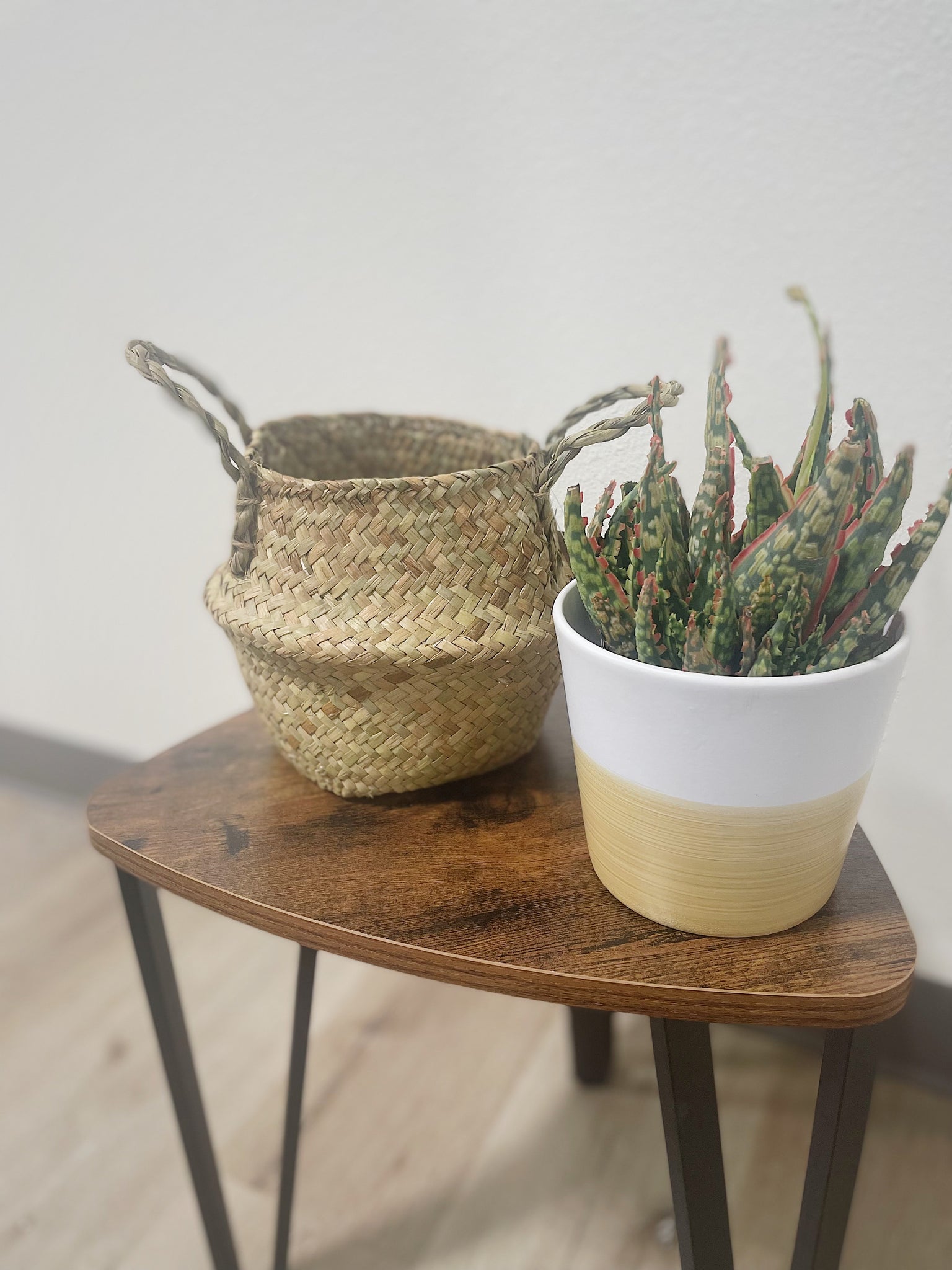 6.5” Seagrass Basket Planter