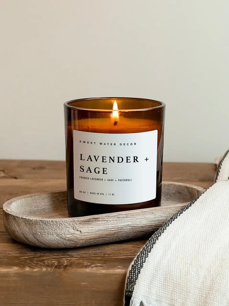 Lavender + Sage Soy Candle