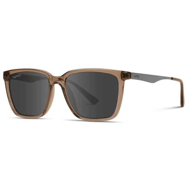 Crystal Brown and Black Square Sunglasses