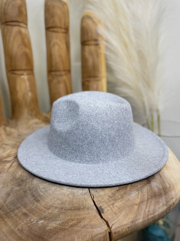 Grey Wool Panama Hat